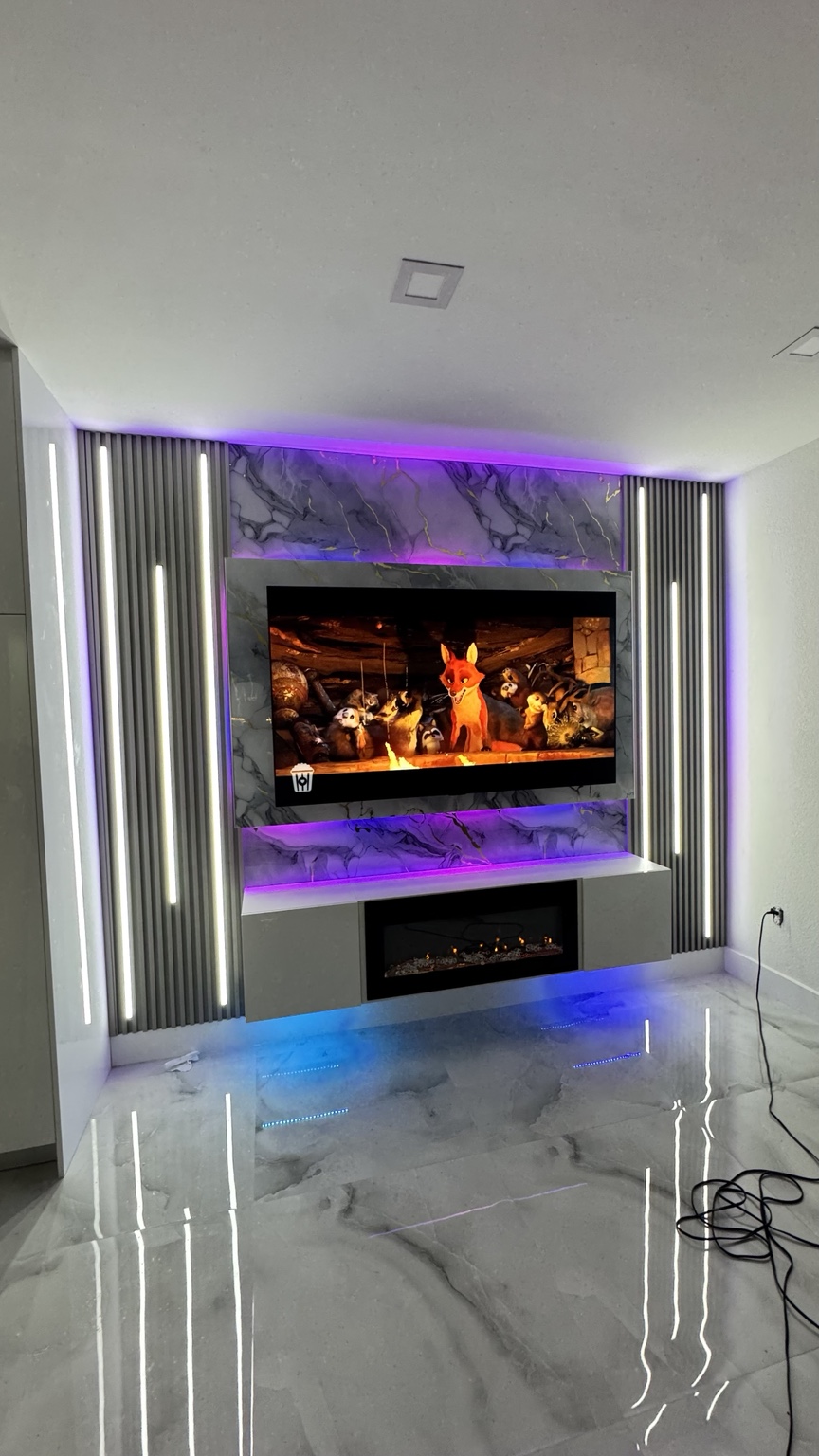Diseño interior con iluminación integrada