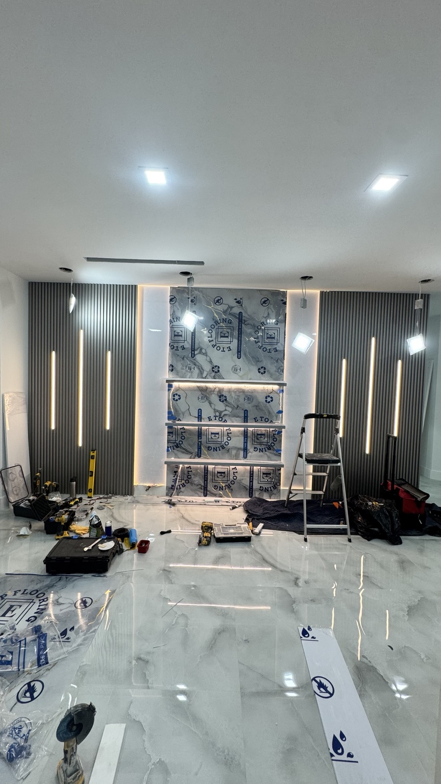 Instalación profesional en proceso